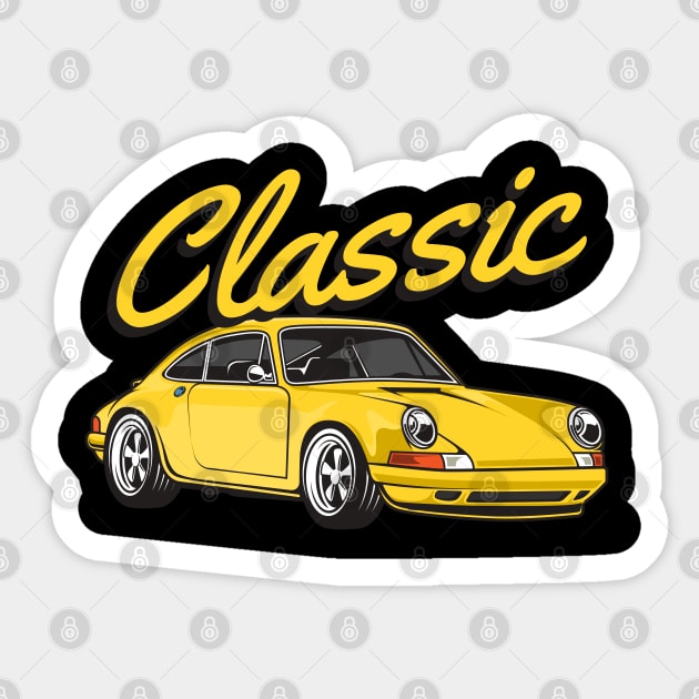 I'm not old I'm a classic - Oldtimer Car 911 Sticker by Automotive Apparel & Accessoires